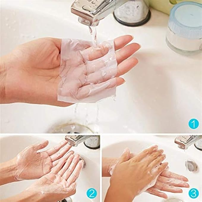 YTM (400 PCS) DISPOSABLE MINI SOAP PAPER TRAVEL HAND WASHING IN (400 PCS) - Image 1